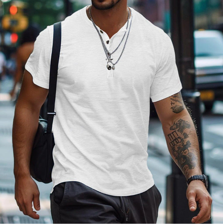 Benedikt | Herren Lockeres Poloshirt - White - Image 1