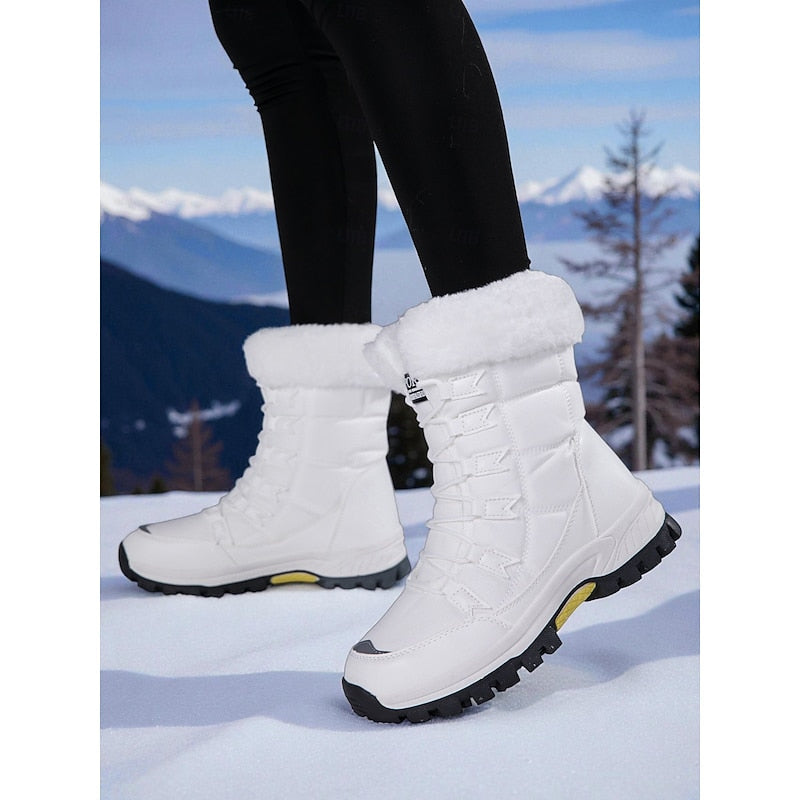 Bergfrid | Damen Wasserdichte Winterstiefel Gefüttert - White - Image 2