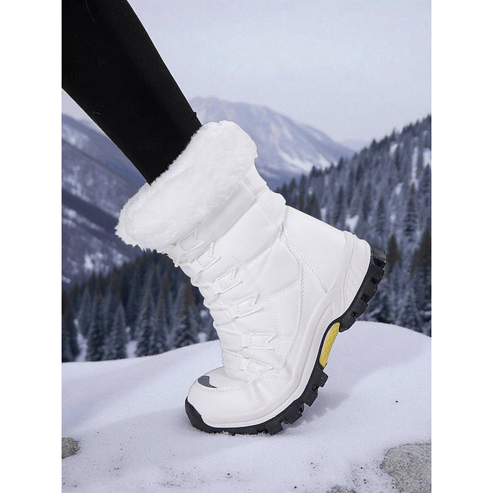 Bergfrid | Damen Wasserdichte Winterstiefel Gefüttert - White - Image 3