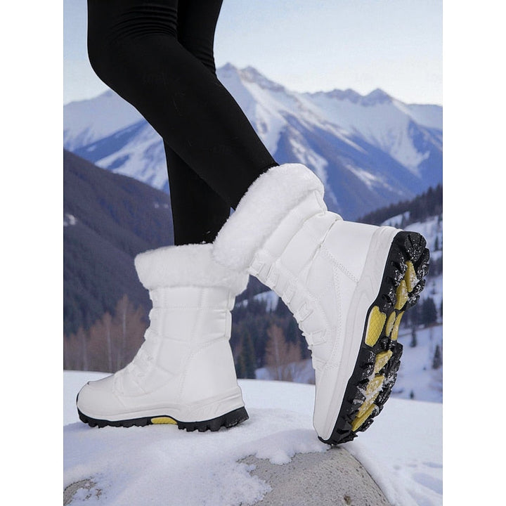 Bergfrid | Damen Wasserdichte Winterstiefel Gefüttert - White - Image 4