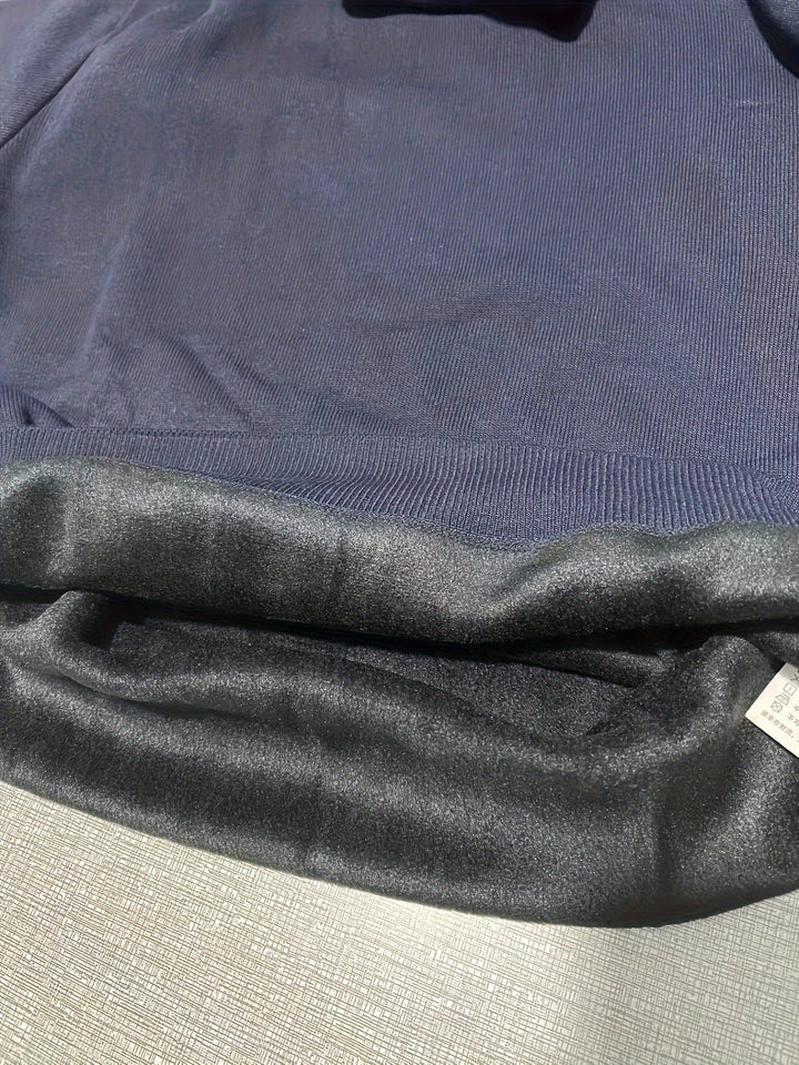 Bertwin | Herren Rollkragenpullover Warm Gefüttert - Black - Image 11