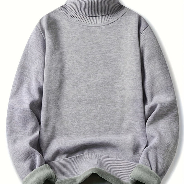 Bertwin | Herren Rollkragenpullover Warm Gefüttert - Black - Image 16