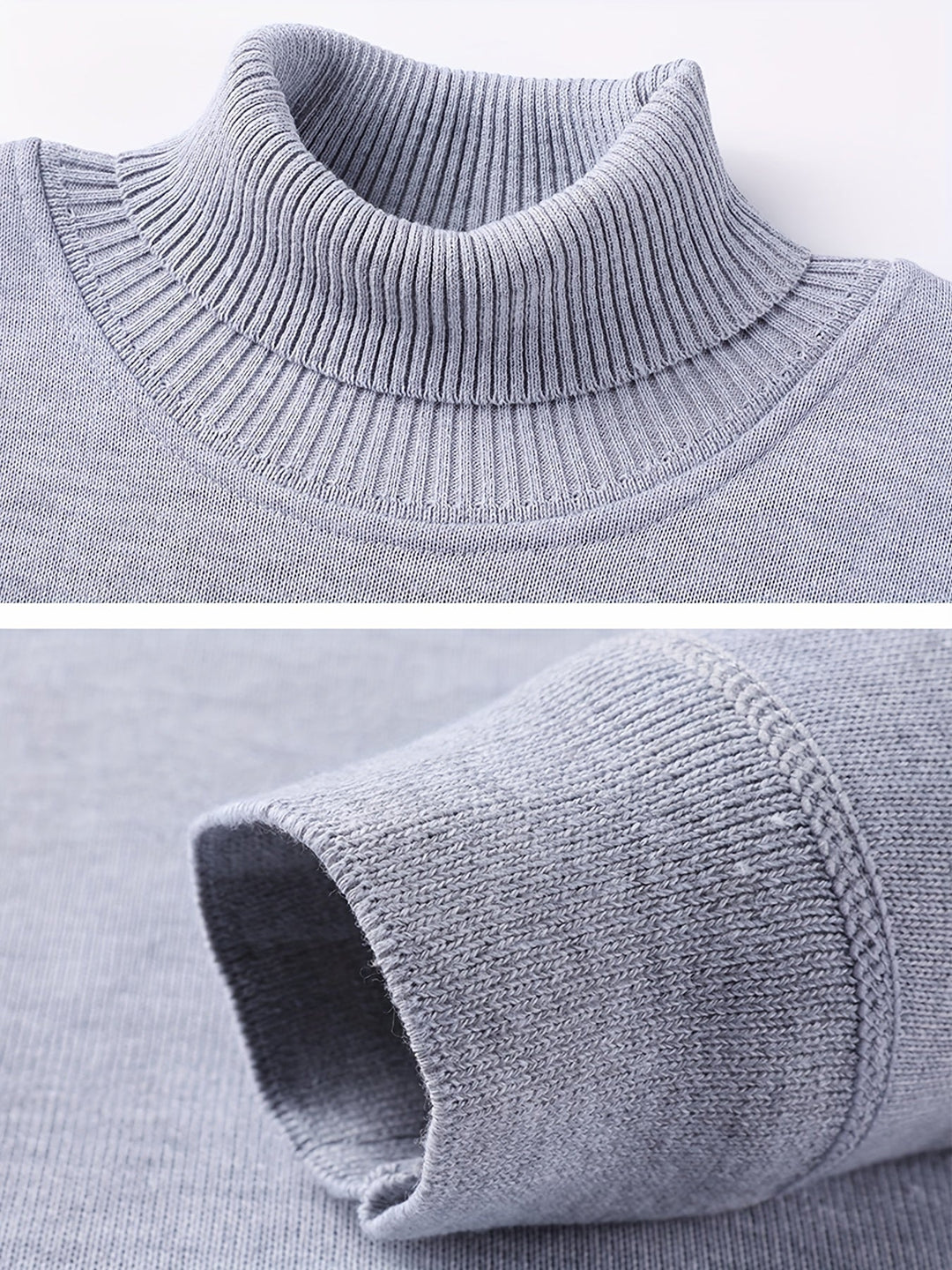 Bertwin | Herren Rollkragenpullover Warm Gefüttert - Black - Image 18