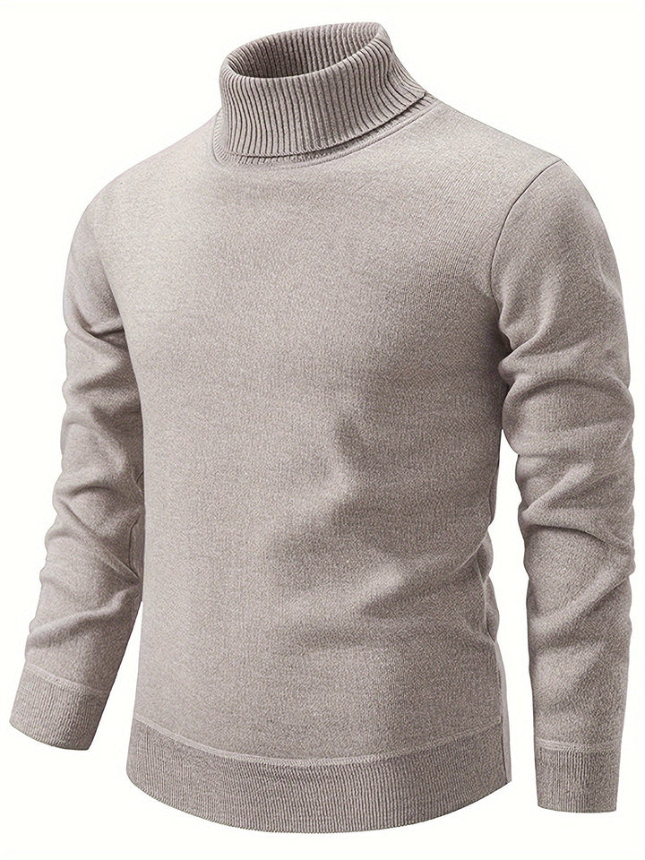 Bertwin | Herren Rollkragenpullover Warm Gefüttert - Black - Image 22