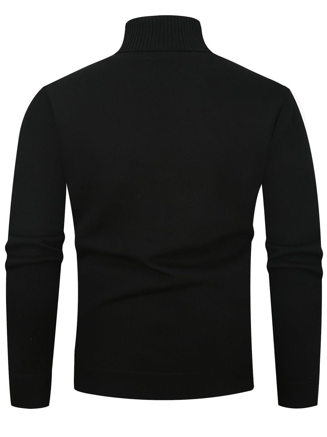 Bertwin | Herren Rollkragenpullover Warm Gefüttert - Black - Image 7