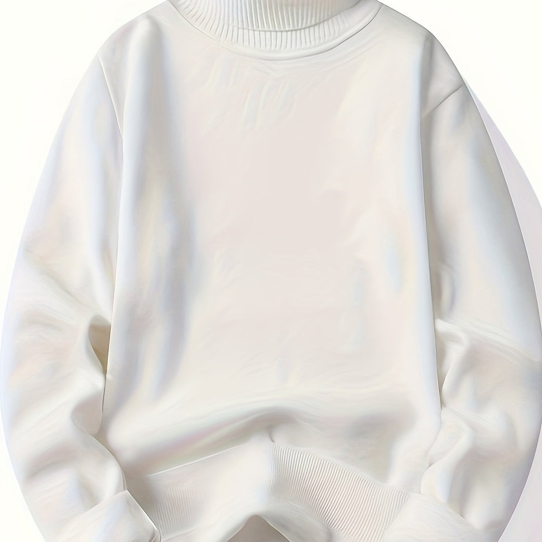 Bertwin | Herren Rollkragenpullover Warm Gefüttert - Black - Image 8