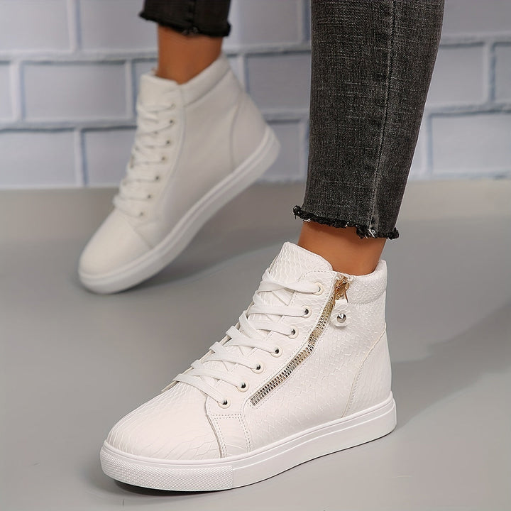 Birte | Damen High-Top Sneaker Schwarz - Black - Image 10