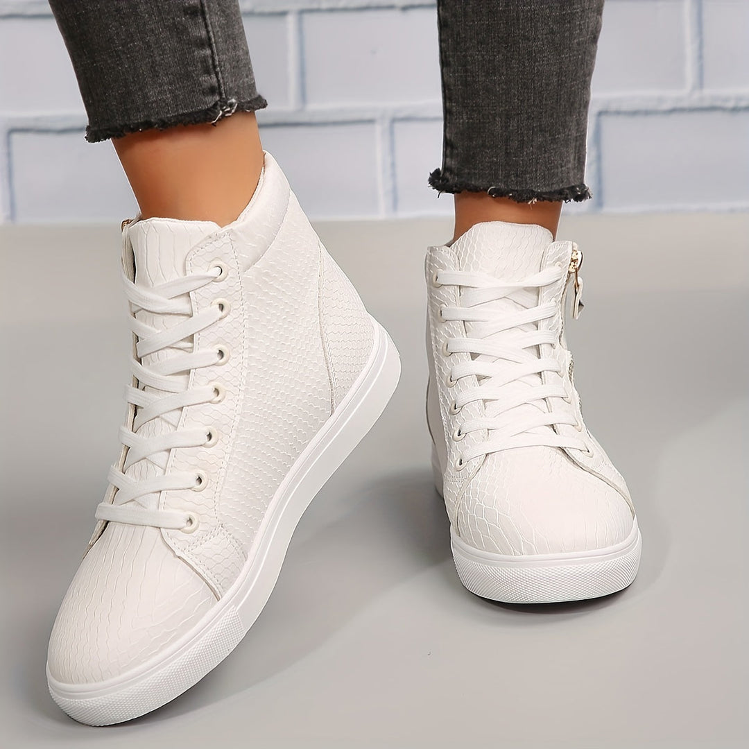 Birte | Damen High-Top Sneaker Schwarz - Black - Image 3