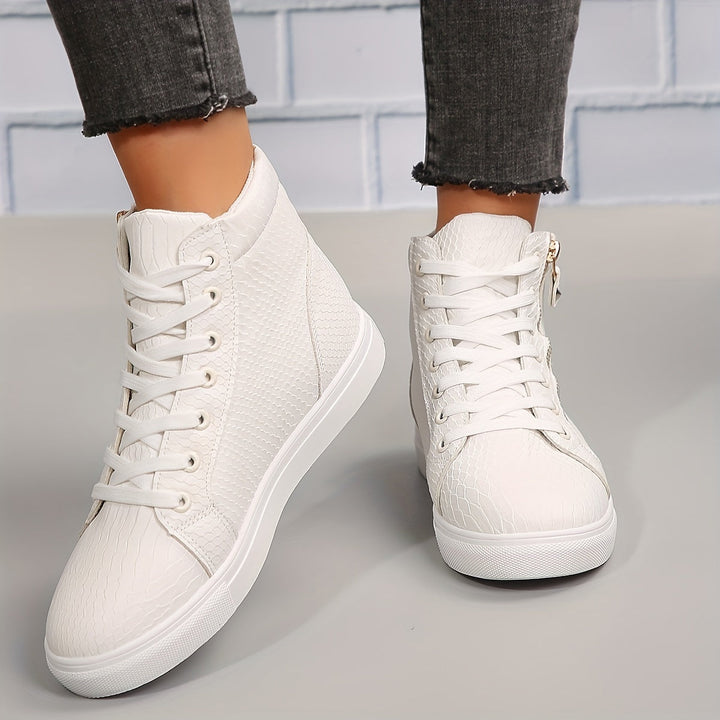 Birte | Damen High-Top Sneaker Schwarz - Black - Image 3