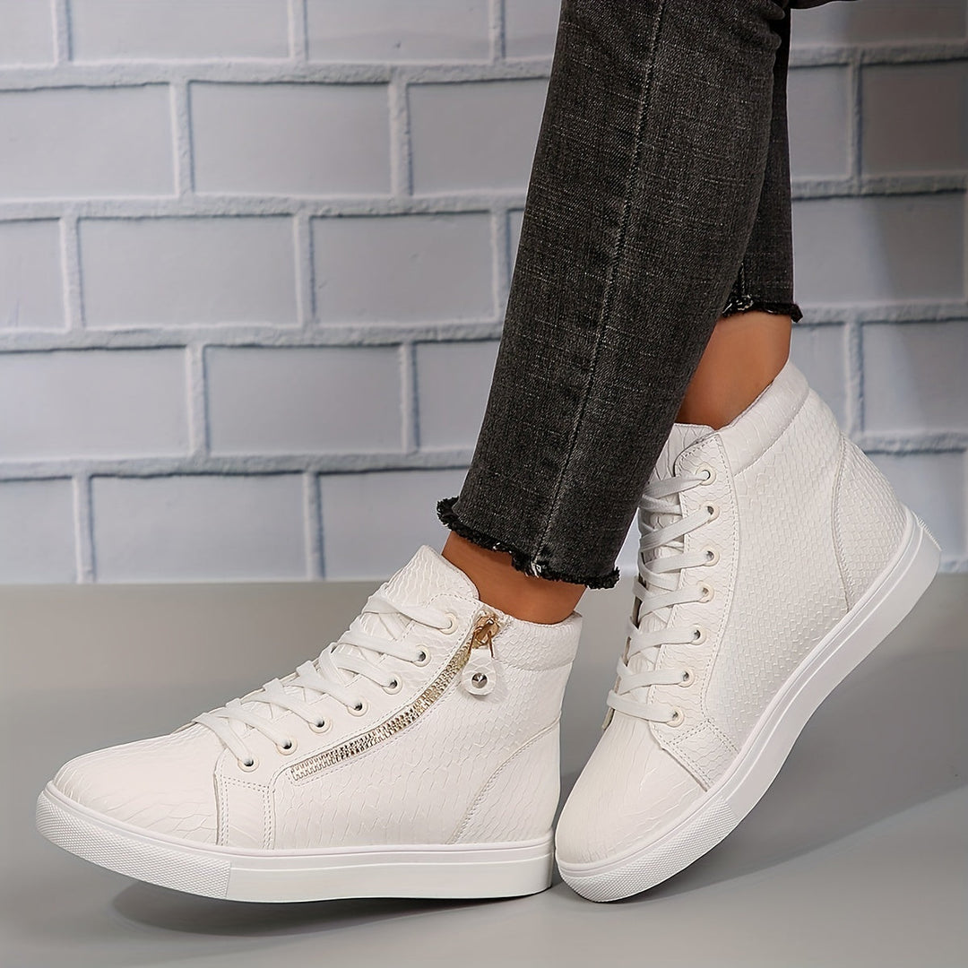 Birte | Damen High-Top Sneaker Schwarz - Black - Image 5
