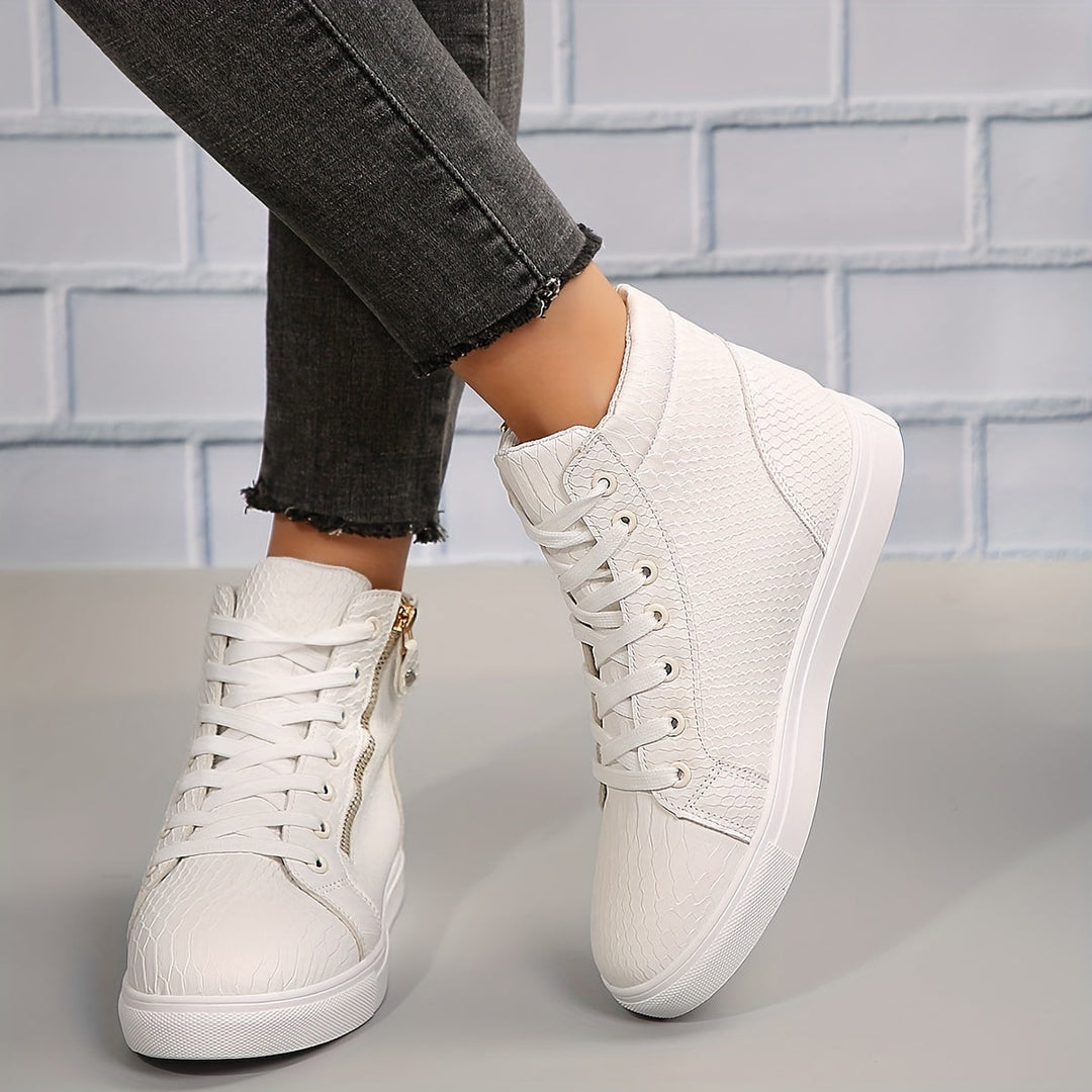Birte | Damen High-Top Sneaker Schwarz - Black - Image 6