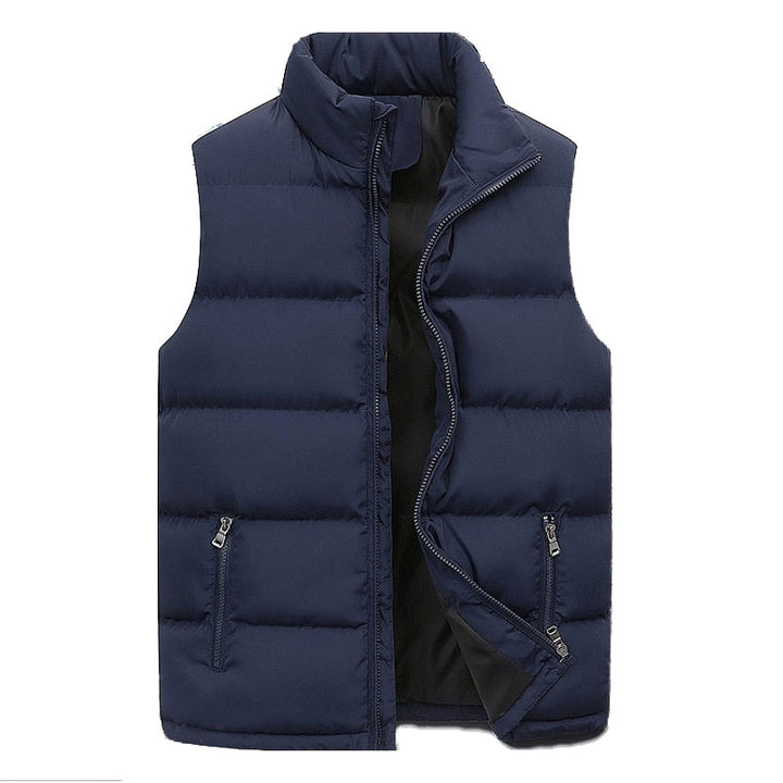 Bjarne | Herren Steppweste mit Reißverschluss - Navy - Image 1