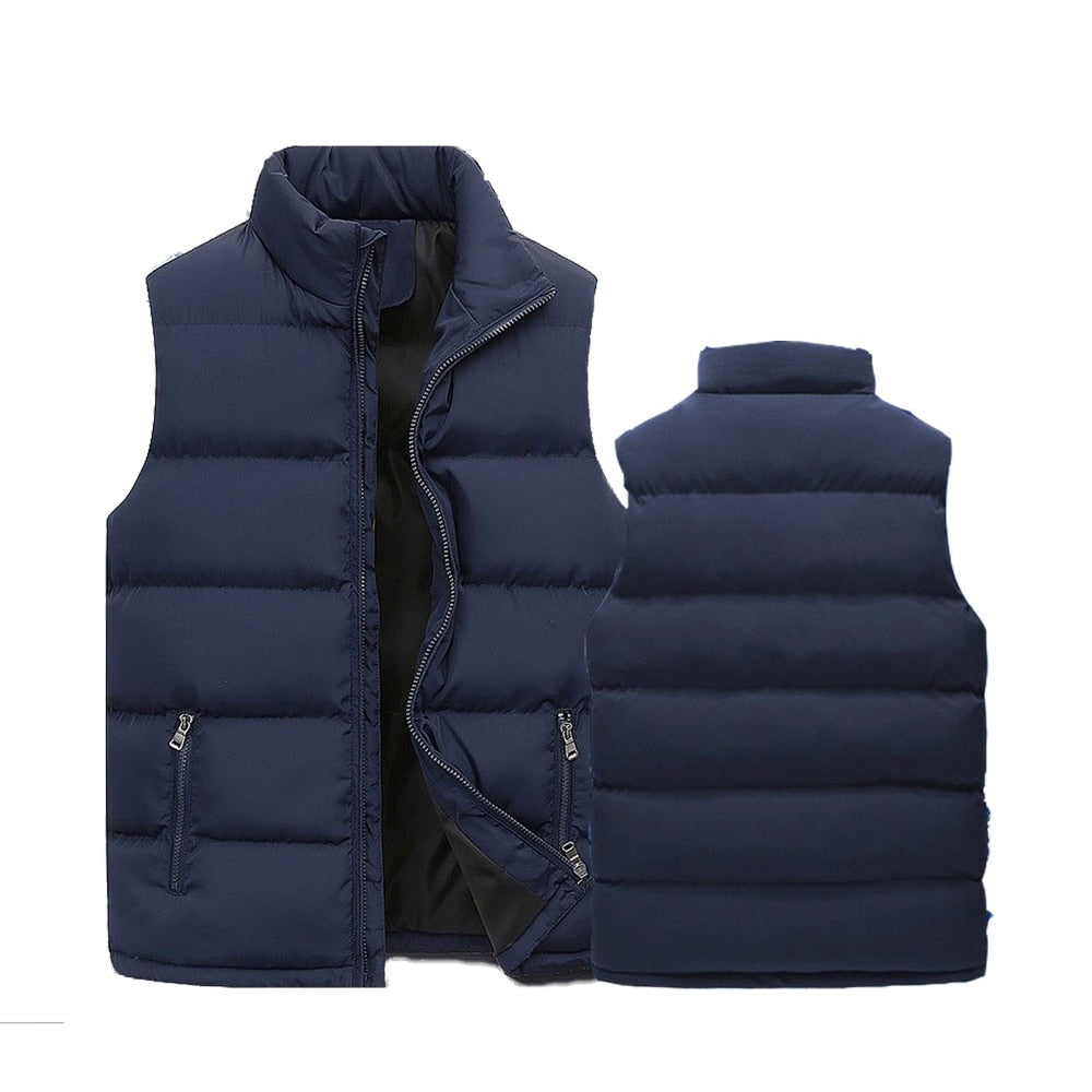 Bjarne | Herren Steppweste mit Reißverschluss - Navy - Image 2