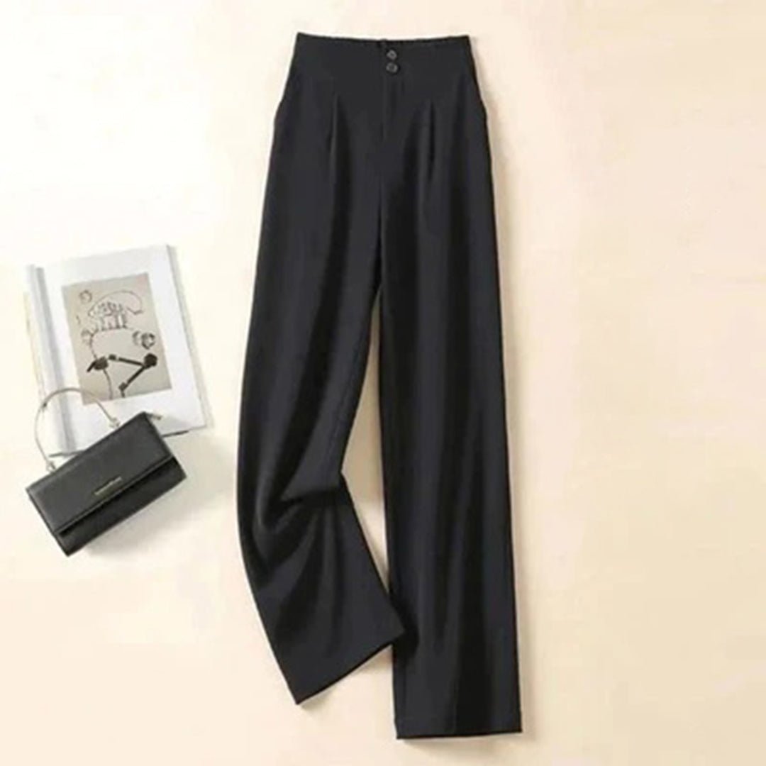 Brigid | Damen Weite Hose Hohe Taille - White - Image 6