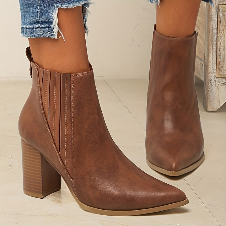 Brigitte | Damen Ankle Boots mit Blockabsatz, Schwarz - Black - Image 10