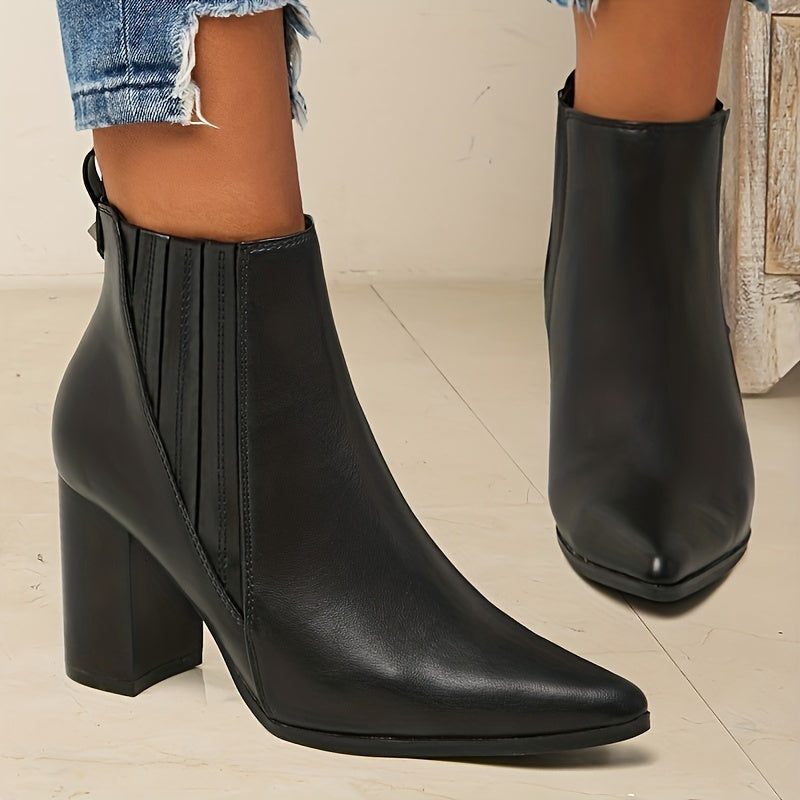 Brigitte | Damen Ankle Boots mit Blockabsatz, Schwarz - Black - Image 5