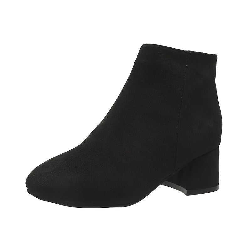 Brigitte | Damen Chelsea Ankle Boot mit Blockabsatz - Black - Image 6