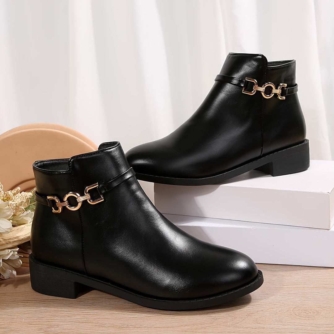 Britta | Damen Ankle Boot Stiefelette Schwarz - Black - Image 1