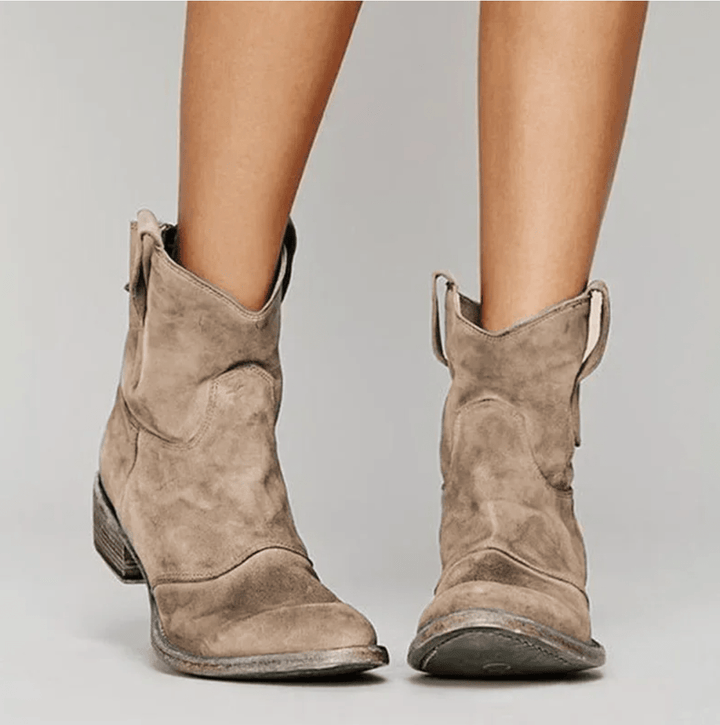 Britta | Damen Ankle Boots im Westernstil, Blau - Blue - Image 2