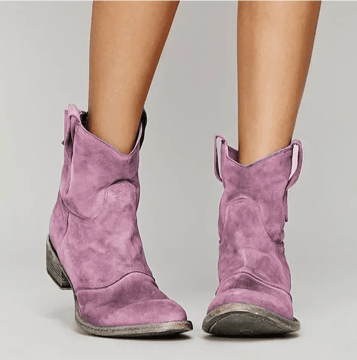 Britta | Damen Ankle Boots im Westernstil, Blau - Blue - Image 5