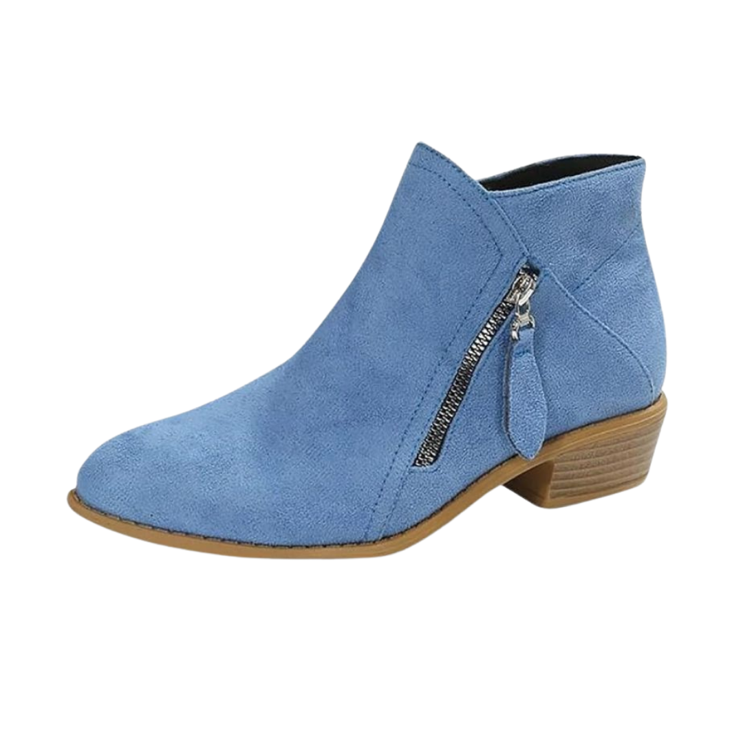 Britta | Damen Ankle Boots mit Blockabsatz, 69 Zeichen - Black - Image 4