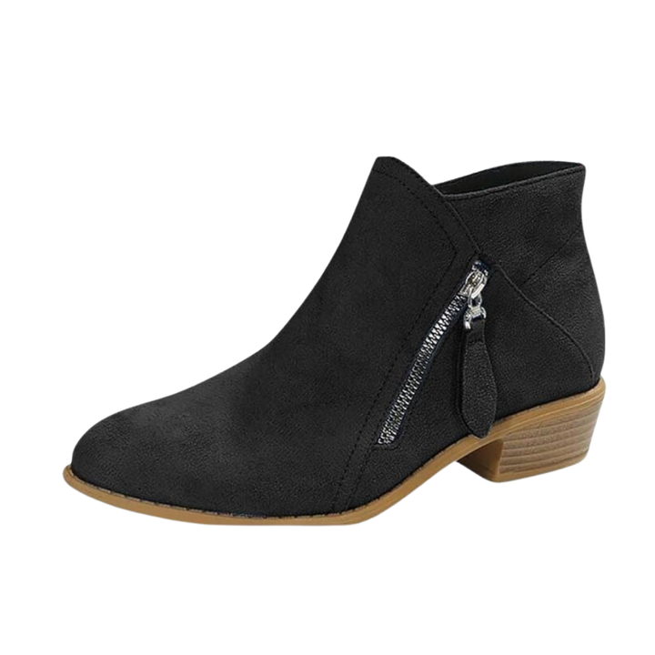 Britta | Damen Ankle Boots mit Blockabsatz, 69 Zeichen - Black - Image 6