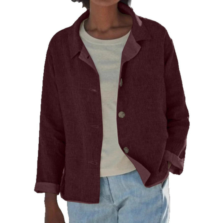 Britta | Damen Übergangsjacke mit Kragen Knopfleiste - Image 5
