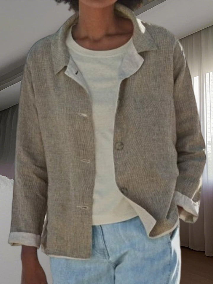 Britta | Damen Übergangsjacke mit Kragen Knopfleiste - Image 6