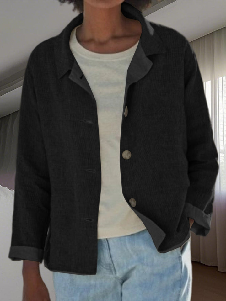 Britta | Damen Übergangsjacke mit Kragen Knopfleiste - Image 9