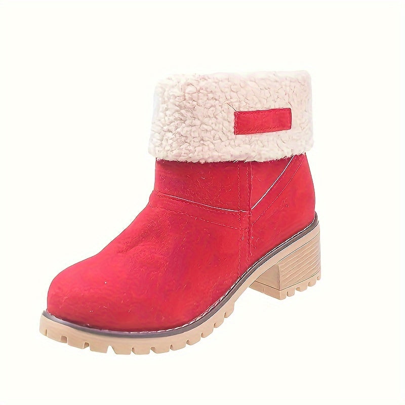 Britta | Damen Gefütterte Ankle Boots mit Blockabsatz - Black - Image 9
