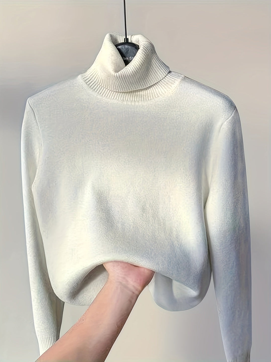 Brynhild | Damen Rollkragenpullover gefüttert Strickpullover - Camel - Image 17