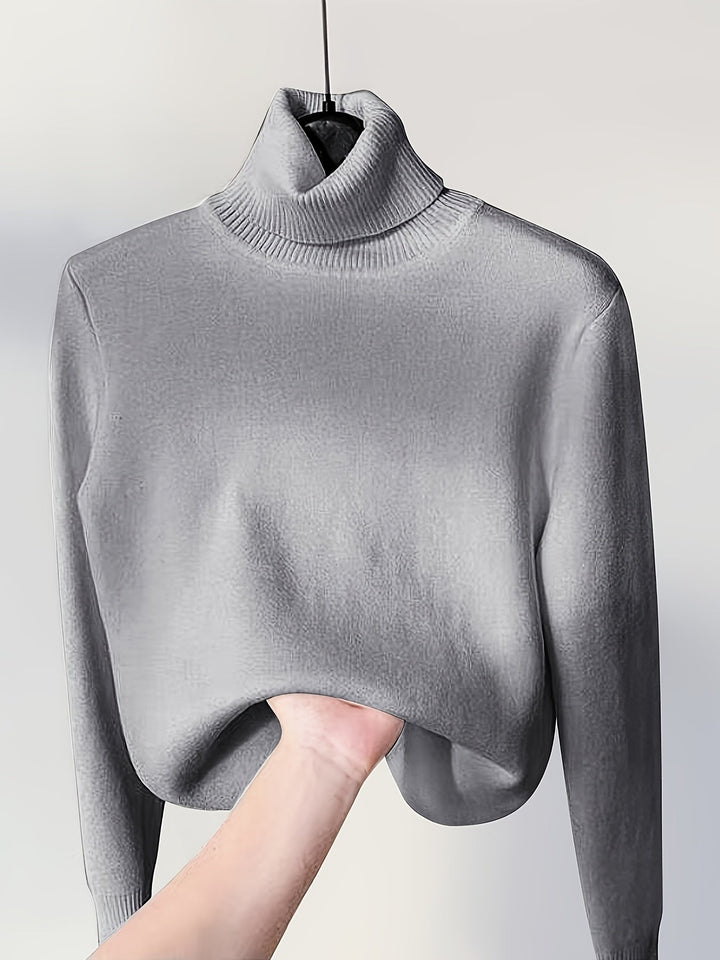 Brynhild | Damen Rollkragenpullover gefüttert Strickpullover - Camel - Image 21