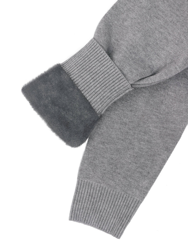 Brynhild | Damen Rollkragenpullover gefüttert Strickpullover - Camel - Image 23