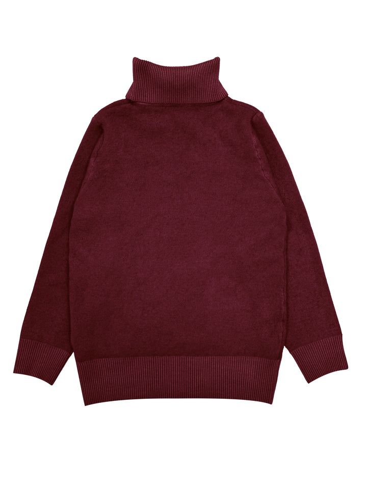 Brynhild | Damen Rollkragenpullover gefüttert Strickpullover - Camel - Image 28