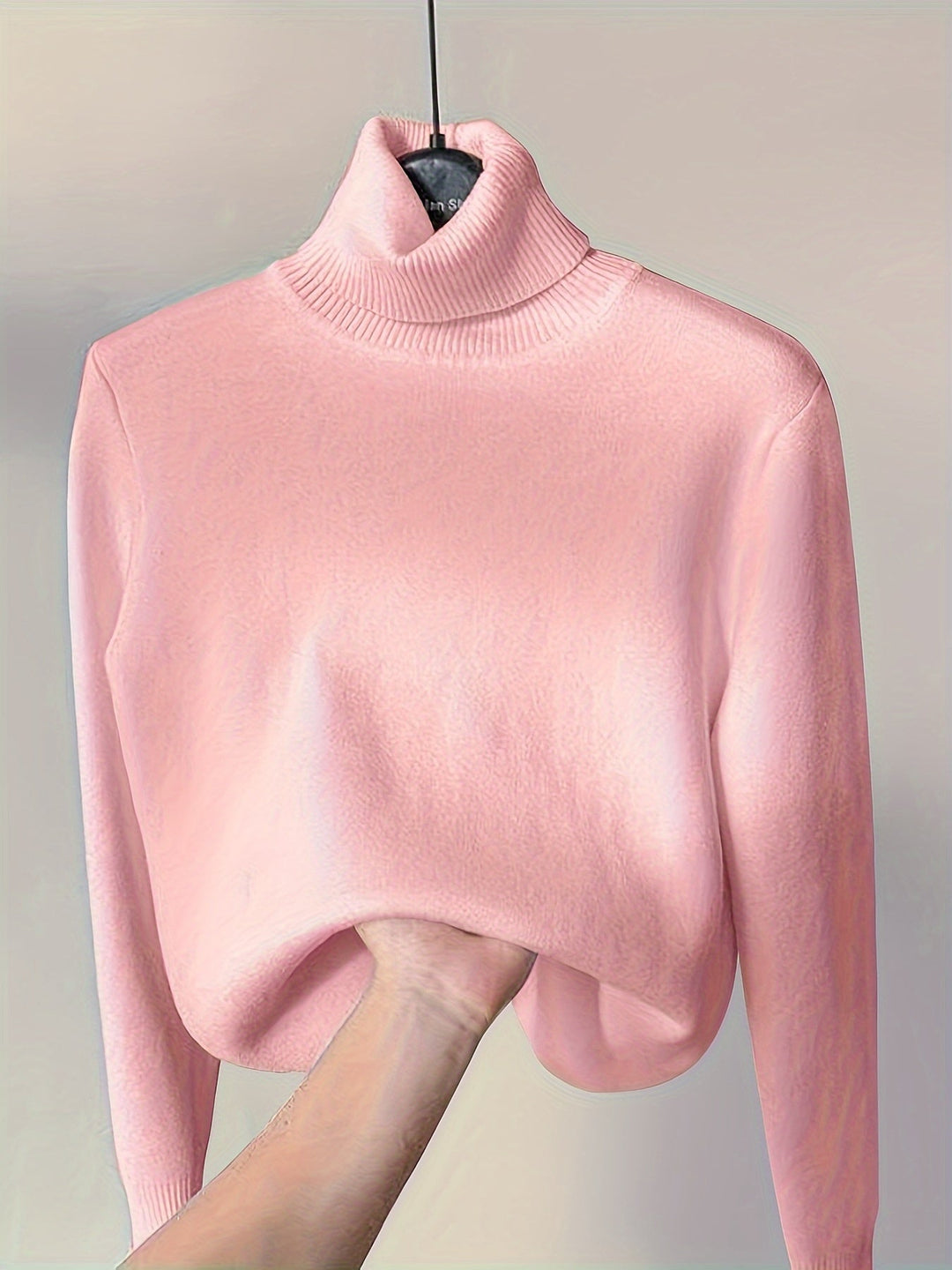 Brynhild | Damen Rollkragenpullover gefüttert Strickpullover - Camel - Image 31