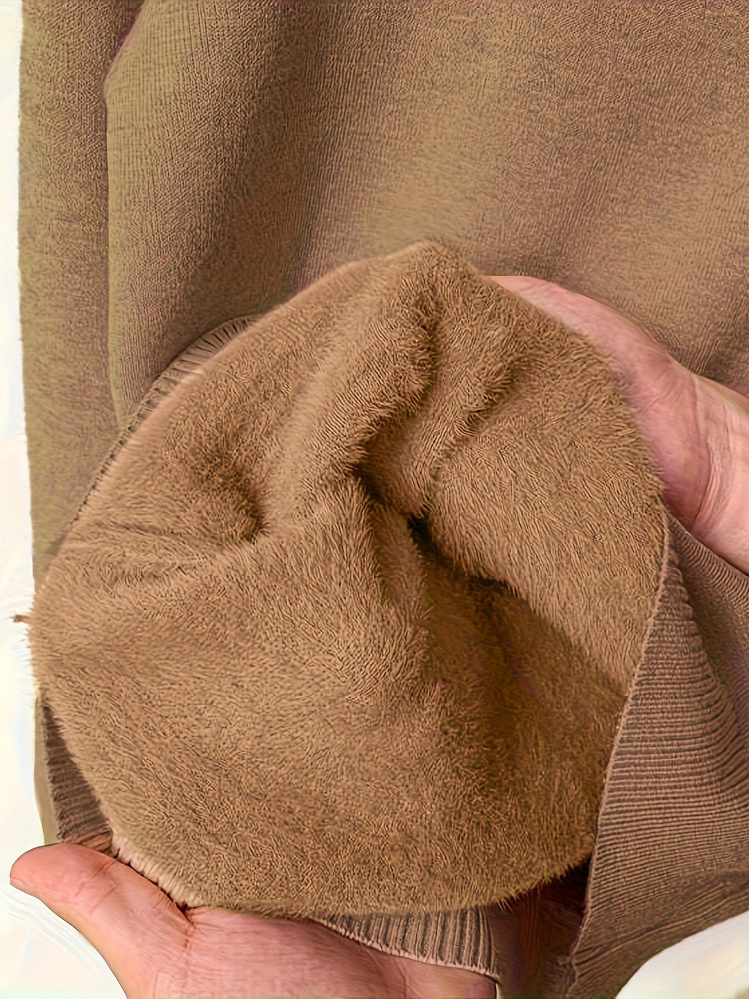 Brynhild | Damen Rollkragenpullover gefüttert Strickpullover - Camel - Image 7