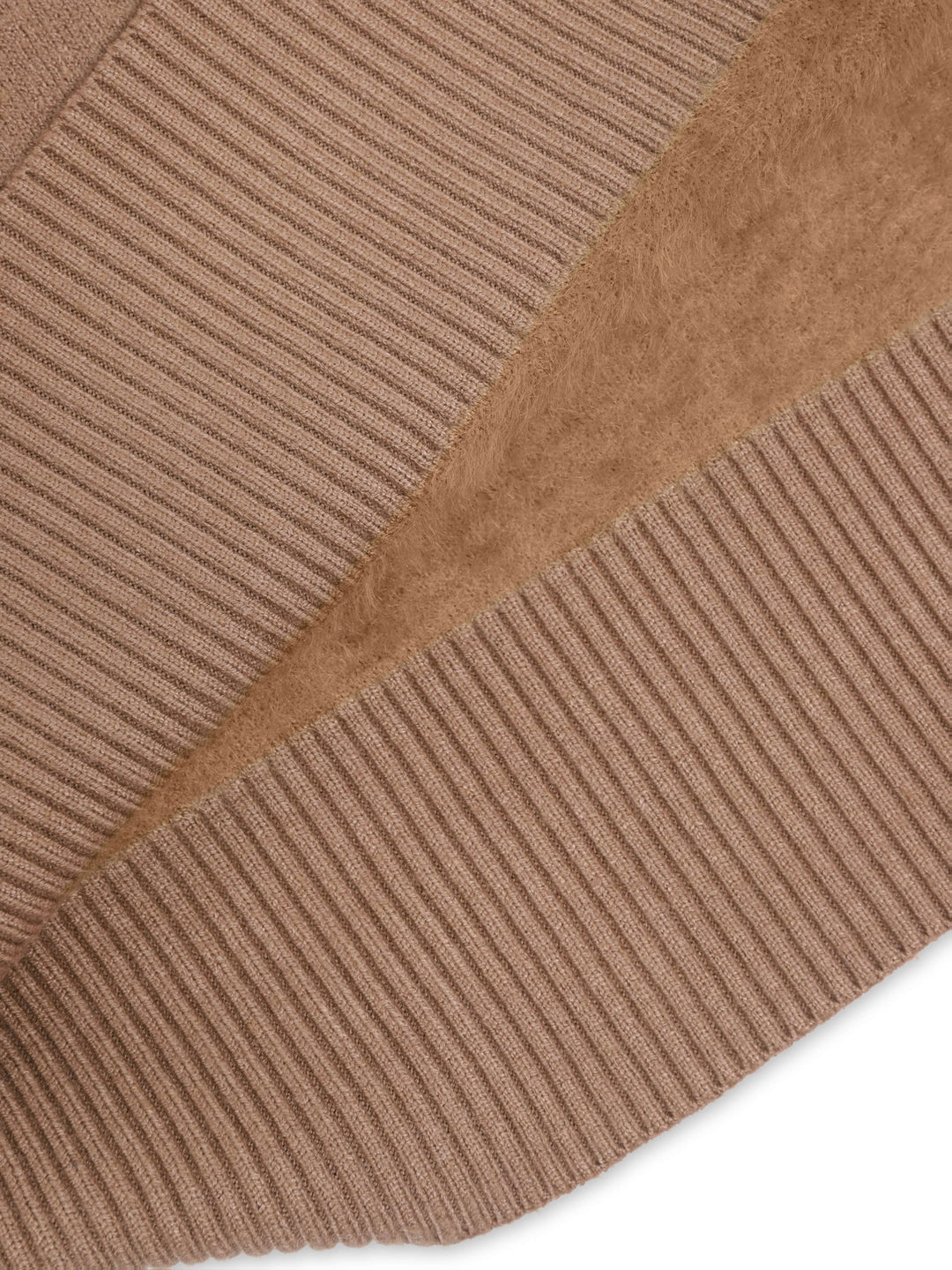 Brynhild | Damen Rollkragenpullover gefüttert Strickpullover - Camel - Image 9