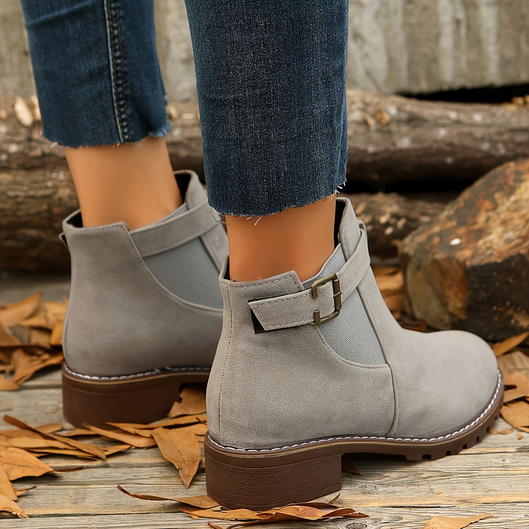 Brynn | Damen Ankle Boots Blockabsatz Stiefeletten - Image 12