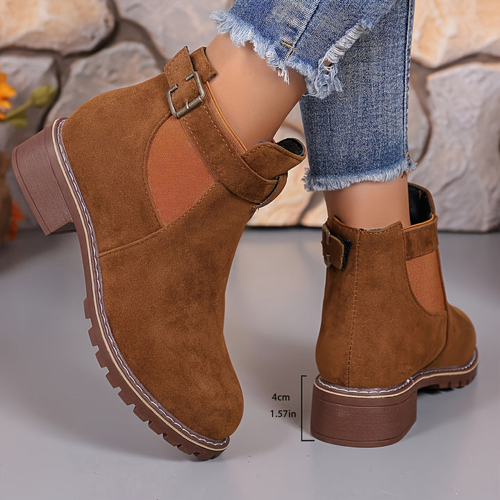 Brynn | Damen Ankle Boots Blockabsatz Stiefeletten - Image 14