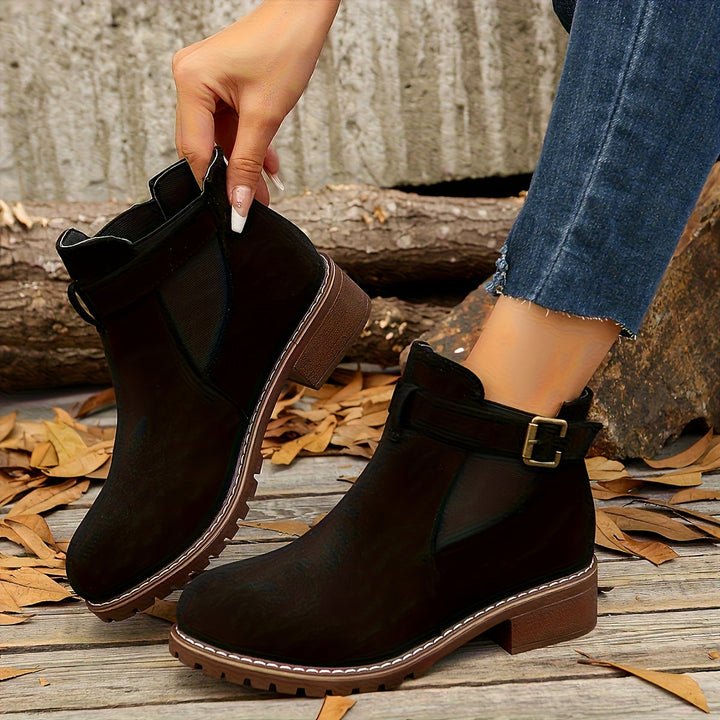 Brynn | Damen Ankle Boots Blockabsatz Stiefeletten - Image 6