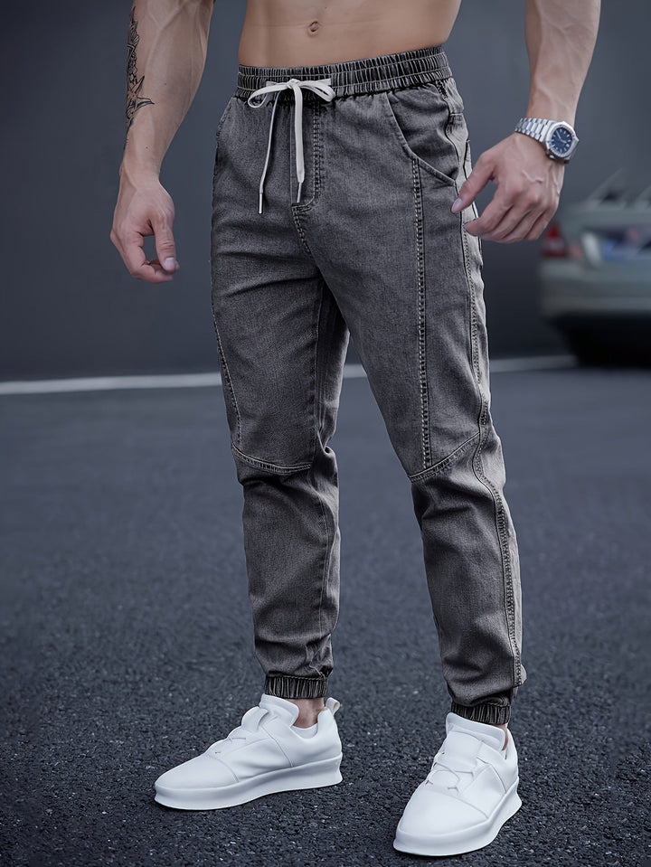 Albert | Herren Denim Jogger Jeans Elastischer Bund Slim Fit