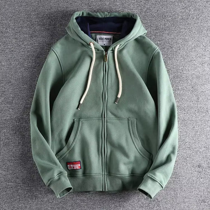 Max | Herren Zip-Hoodie Fleece Kapuzenpullover Casual