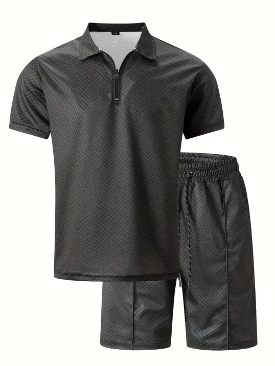 Carl | Herren Polo Set Kurzarm Shirt und Short Sommer Set