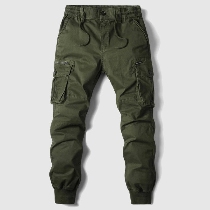 Caelan | Herren Cargo Jogger Hose mit Cargotaschen - Khaki - Image 6