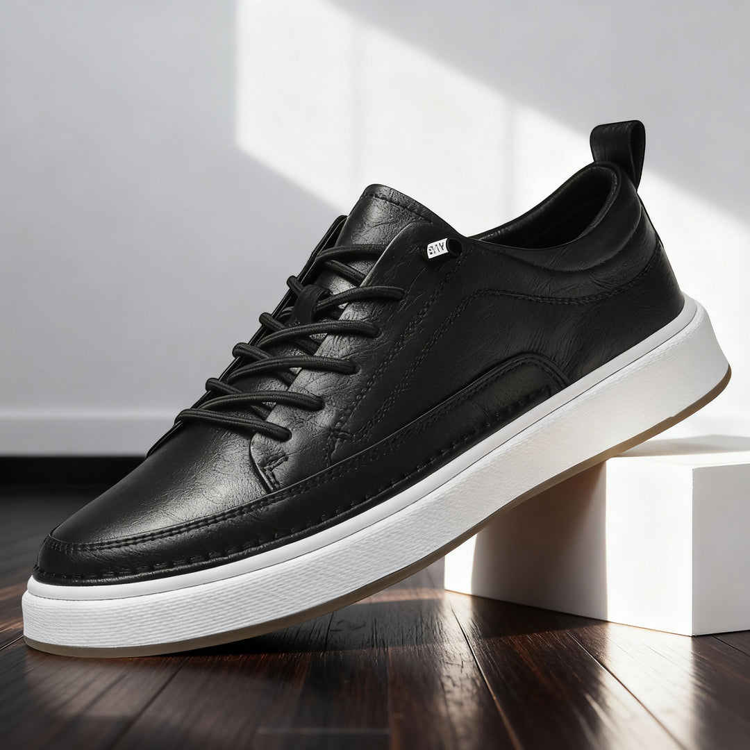Caius | Herren Low-Top Schnürschuhe Sneaker - Black - Image 1