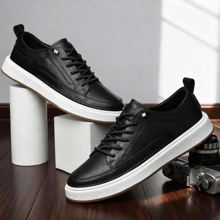 Caius | Herren Low-Top Schnürschuhe Sneaker - Black - Image 3