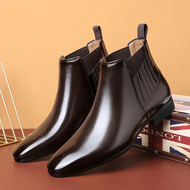 Cajetan | Herren Chelsea Ankle Boot Dunkelbraun - Dark Brown - Image 1