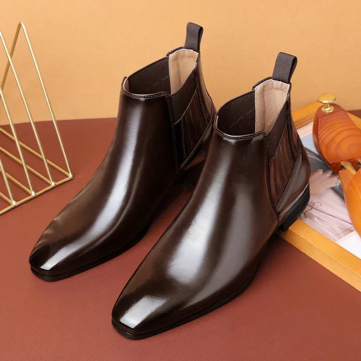 Cajetan | Herren Chelsea Ankle Boot Dunkelbraun - Dark Brown - Image 3