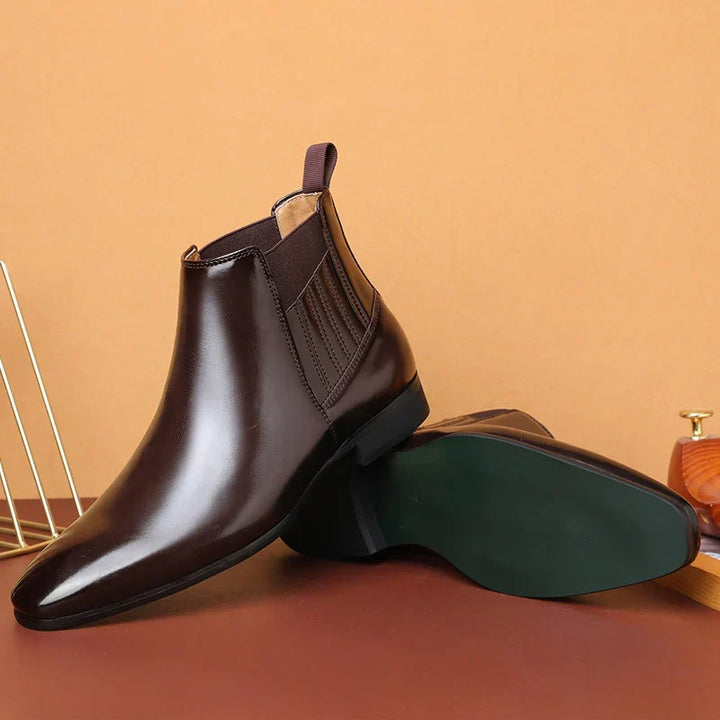 Cajetan | Herren Chelsea Ankle Boot Dunkelbraun - Dark Brown - Image 4