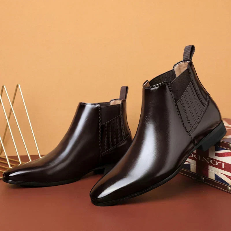 Cajetan | Herren Chelsea Ankle Boot Dunkelbraun - Dark Brown - Image 7
